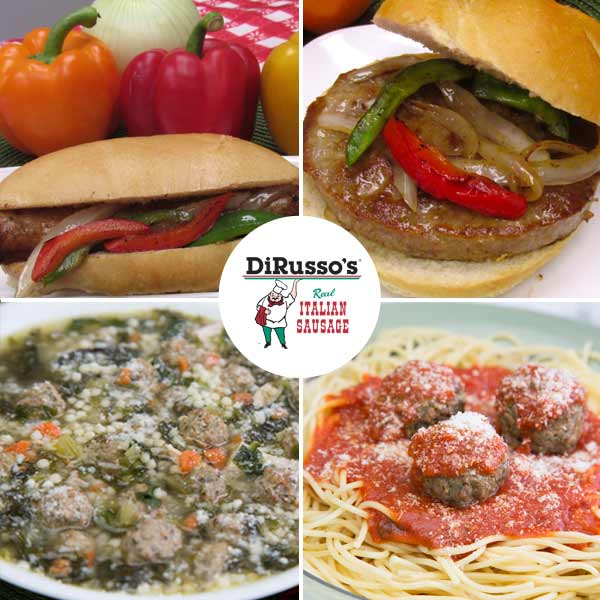 dirusso-sausage recipes-collage