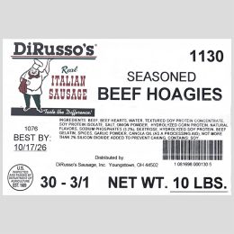 Beef Hoagie Label